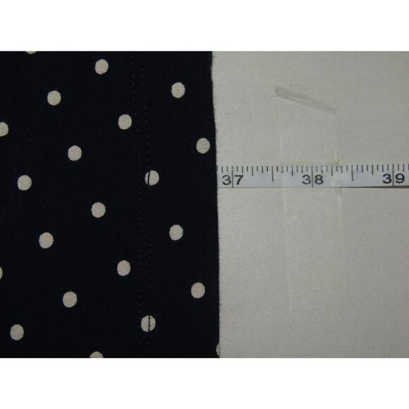 Old Navy Polka Dot Dress Knit sz L Fit Flare Skater Boho Nautical Y2K Mini - Picture 5 of 6